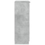 Mueble zapatero madera contrachapada gris hormigón 59x35x100 cm