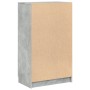 Mueble zapatero madera contrachapada gris hormigón 59x35x100 cm