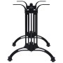 Pata de mesa de bistró aluminio fundido negro 93x60x72 cm