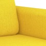 Sofá de 2 plazas de tela amarillo claro 140 cm