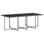 Set comedor jardín 9 pzas y cojines ratán sintético gris