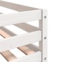 Litera con cortinas madera maciza de pino rosa 90x200 cm
