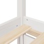 Estructura de cama sin colchón madera maciza blanca 90x190 cm