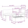 Set de sofás de palets de jardín y cojines 3 pzas madera acacia