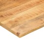 Tablero escritorio con curva madera mango rugosa 100x50x2,5 cm