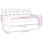 Sofá de 2 plazas terciopelo rosa 140 cm