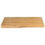 Tablero de mesa borde natural madera maciza mango 60x40x2,5 cm