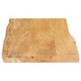 Tablero de mesa borde natural madera maciza mango 60x40x2,5 cm