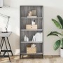 Estantería de madera de ingeniería gris Sonoma 60x35x139 cm