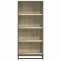 Estantería de madera de ingeniería roble Sonoma 60x35x139 cm