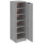 Zapatero de madera contrachapada gris Sonoma 30x35x100 cm