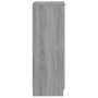 Zapatero de madera contrachapada gris Sonoma 30x35x100 cm