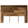 Cabecero armario madera ingeniería envejecida 160x19x103,5 cm
