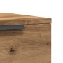 Mesitas de noche de pared 2 uds roble artisan 34x30x20 cm