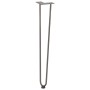 Patas mesa tipo horquilla 4 uds acero macizo acero natural 72cm