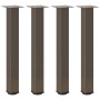 Patas para mesa de centro 4 uds acero acero natural 72-74 cm