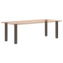 Patas para mesa de centro 4 uds acero acero natural 72-74 cm