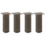Patas para mesa de centro 4 uds acero acero natural 42-44 cm