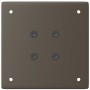 Patas para mesa de centro 4 uds acero acero natural 42-44 cm