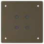 Patas para mesa de centro 4 uds acero acero natural 42 cm
