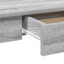 Escritorio de madera contrachapada gris sonoma 100x45x75 cm