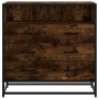 Cómoda de madera contrachapada roble ahumado 70x41x70 cm