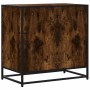 Cómoda de madera contrachapada roble ahumado 70x41x70 cm
