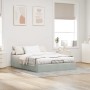 Estructura cama otomana sin colchón gris claro 140x200cm