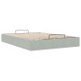Estructura cama otomana sin colchón gris claro 140x200cm