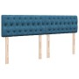 Estructura de cama otomana colchón azul oscuro 180x200 cm