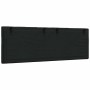 Cabecero de cama acolchado tela negro 120 cm