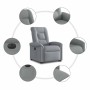 Sillón eléctrico reclinable elevable de tela gris claro