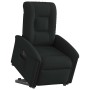 Sillón eléctrico reclinable elevable de tela negro