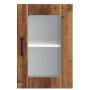 Armario pared cocina puerta de cristal Lucca madera vieja