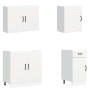 Mueble de cocina Kalmar blanco 7 piezas madera contrachapada