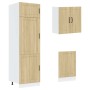 Mueble cocina Kalmar roble sonoma 8 pzas madera contrachapada