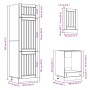 Mueble de cocina Kalmar 7 piezas artesanal roble