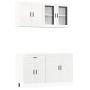 Mueble cocina Kalmar blanco de alto brillo 4 pzas