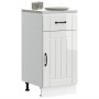 Mueble bajo de cocina Lucca blanca de alto brillo
