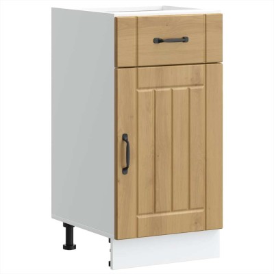 Mueble bajo de cocina Lucca roble artesanal