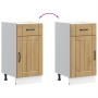 Mueble bajo de cocina Lucca roble artesanal