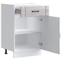 Mueble bajo de cocina Lucca madera contrachapada gris sonoma