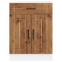 Mueble bajo de cocina Lucca madera vieja