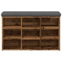 Banco zapatero madera de ingeniería madera vieja 82x32x50 cm