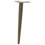 Patas para mesa de centro cónicas 4 uds acero natural 42-43cm