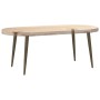 Patas para mesa de centro cónicas 4 uds acero natural 42-43cm
