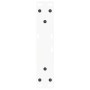Patas para mesa de comedor forma V 2 uds blanco 40x(30-31,3) cm