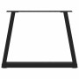 Patas para mesa de comedor forma V 2 uds negro 50x(42-43,3) cm