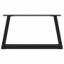 Patas para mesa de comedor forma V 2 uds negro 70x(30-31,3) cm