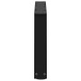 Patas para mesa de comedor forma V 2 uds negro 70x(30-31,3) cm